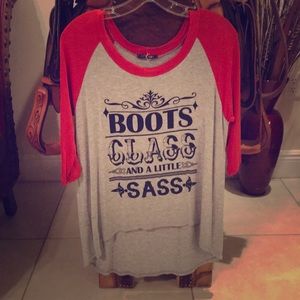 3/4 Sleeve Baseball T, Size M